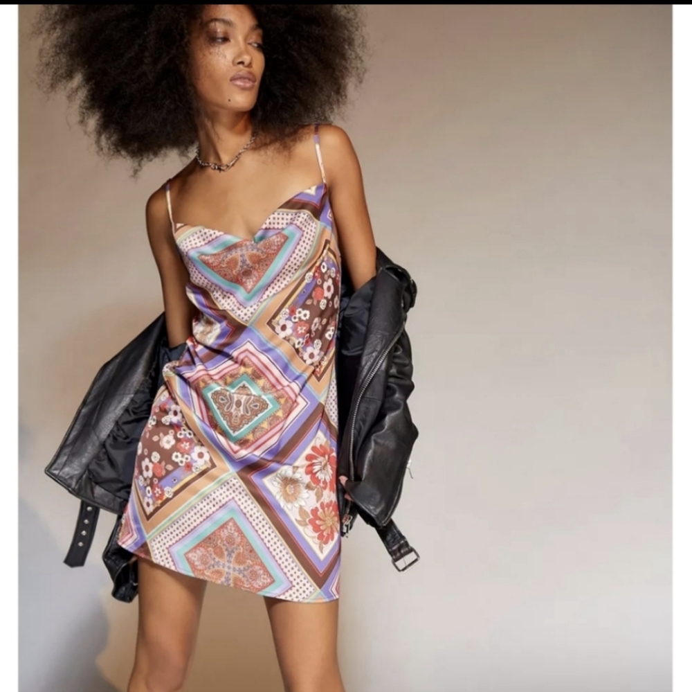 UO Paisley Printed Colorful Dress